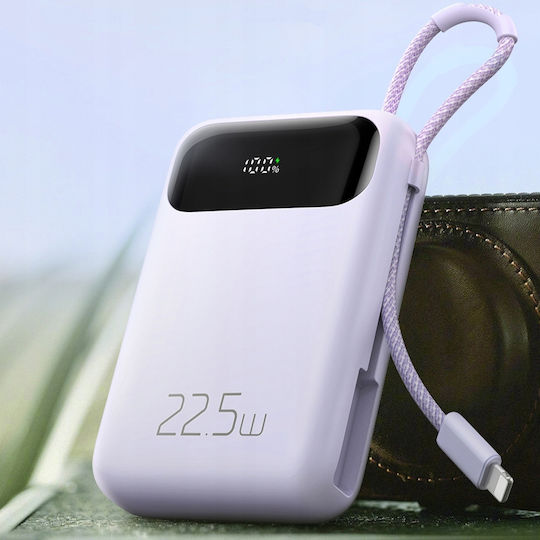 Mcdodo MC-3255 Baterie Externă 10000mAh 22.5W cu Port USB-A și Port USB-C Power Delivery Încărcare Rapidă Violet