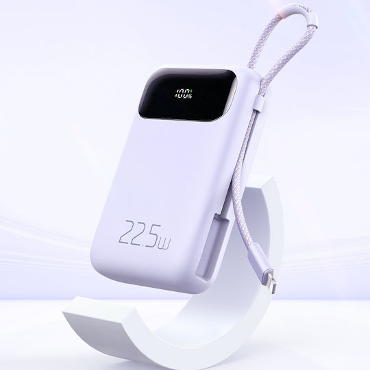 Mcdodo MC-3255 Baterie Externă 10000mAh 22.5W cu Port USB-A și Port USB-C Power Delivery Încărcare Rapidă Violet
