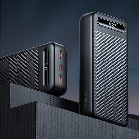 Mcdodo MC-3891 Power Bank 20000mAh 22.5W με 2 Θύρες USB-A και Θύρα USB-C Power Delivery Μαύρο