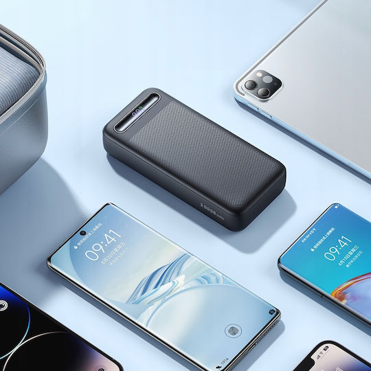 Mcdodo MC-3891 Power Bank 20000mAh 22.5W με 2 Θύρες USB-A και Θύρα USB-C Power Delivery Μαύρο