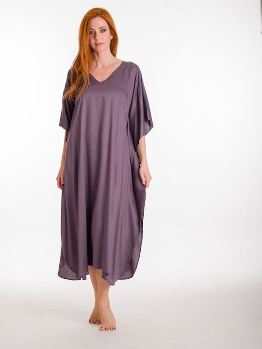 Rima Beachwear Γυναικείο Καφτάνι Παραλίας Γκρι