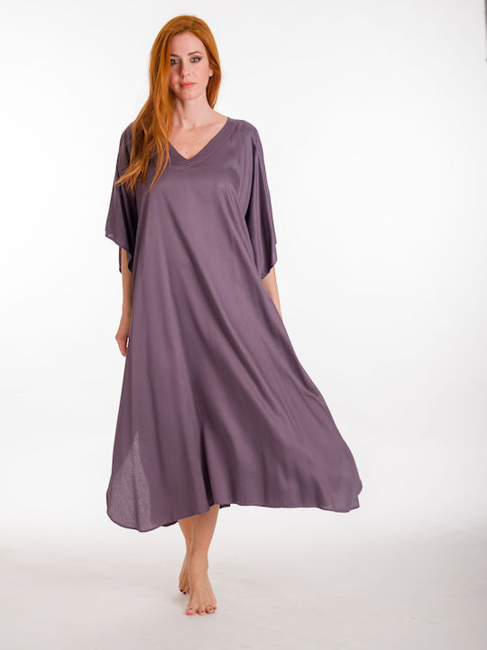 Rima Beachwear Γυναικείο Καφτάνι Παραλίας Γκρι
