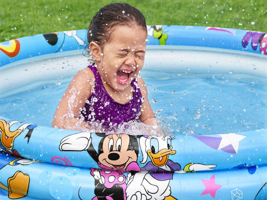 Bestway Piscină Rotundă Pentru Copii 140lt Gonflabilă 122x25cm Albastră Mickey și Prietenii