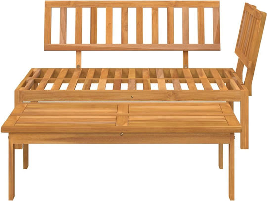Garten- und Outdoor-Möbelsets 2 Stück Massivholz Akazie