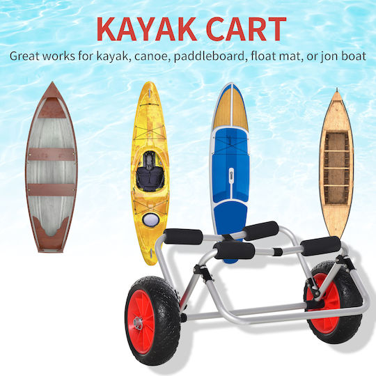 HomCom A32-007 Τρέιλερ Μεταφοράς για Κανό & Kayak