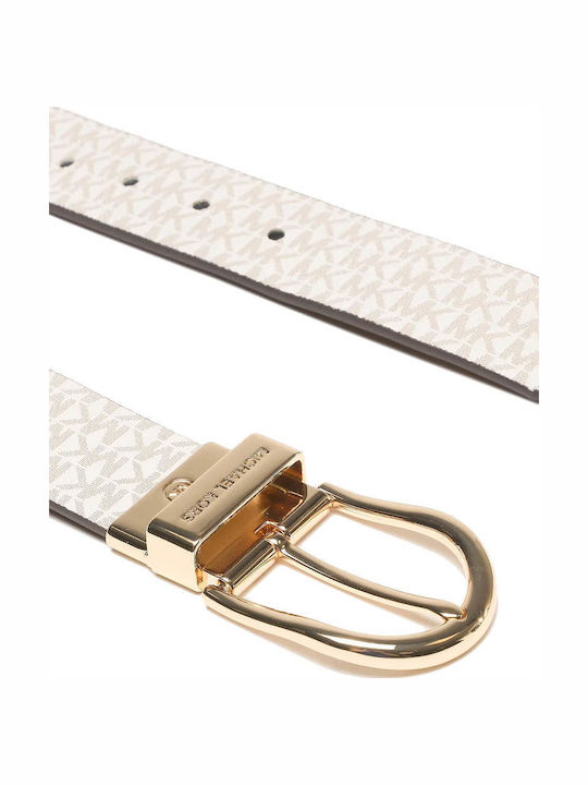 Leather Women's Belt Beige