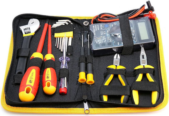 Strend Pro Werkzeugschatulle mit 15 Werkzeugsatz für Elektriker