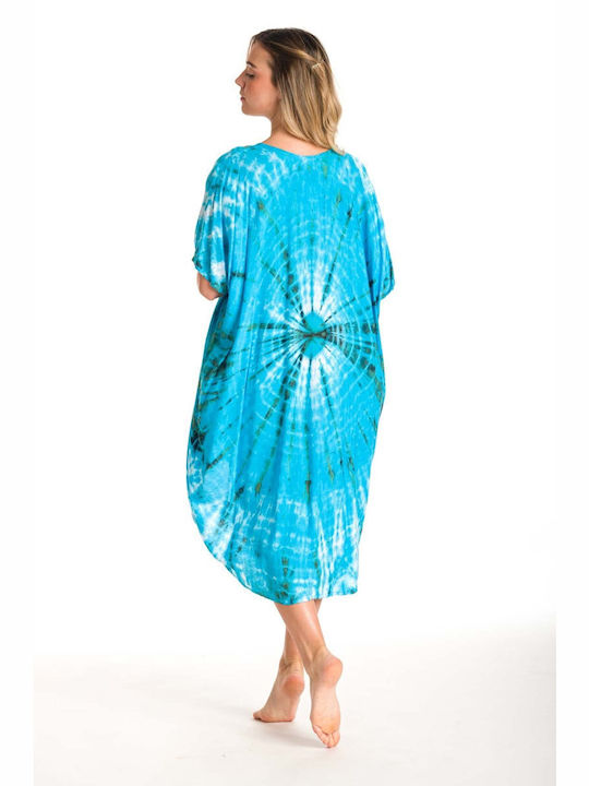 Rima Beachwear Women's Caftan Beachwear Turquoise