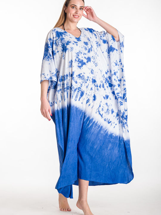Rima Beachwear Γυναικείο Καφτάνι Παραλίας Μπλε