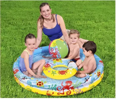 Kinder Pool PVC Aufblasbar 122x122x20cm