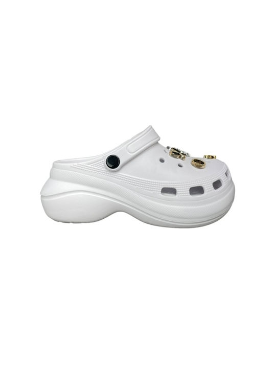 Adam's Shoes Clogs White