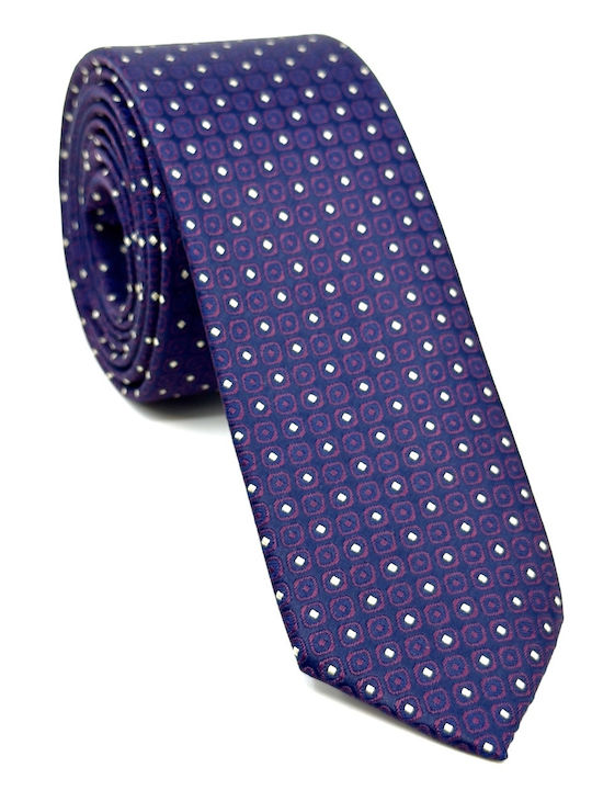 Legend Accessories Σετ Ανδρικής Γραβάτας με Σχέδια σε Μπλε Χρώμα