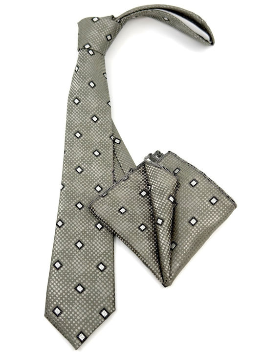 Legend Accessories Herren Krawatten Set Gedruckt in Grün Farbe