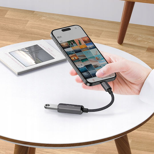 Mcdodo Μετατροπέας USB-C male σε USB-A / USB-C female Γκρι 1τμχ CA-2830