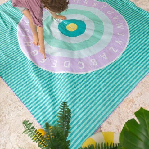 Quut Kids Beach Towel Light Blue 180x180cm