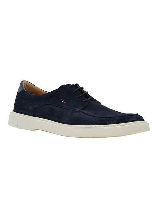 Damiani Men's Suede Casual Shoes Blue