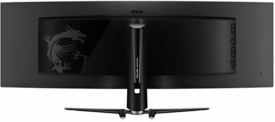 MSI 491CQP Ultrawide QD-OLED HDR Curved Gaming Monitor 49" 5120x1440 144Hz με Χρόνο Απόκρισης 0.03ms GTG Ασημί