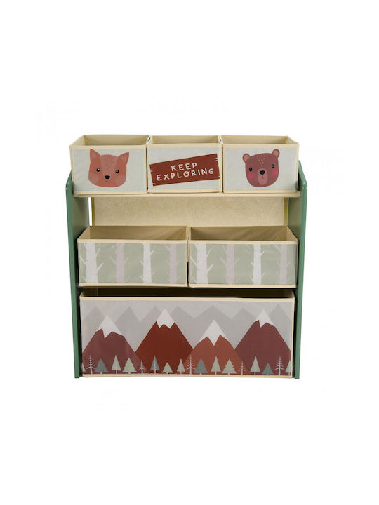 U-Grow Toy Storage System made of Wood Green 1pcs
