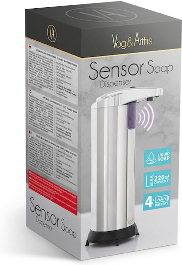 Automatic Commercial Cream Soap Dispenser 220ml Silver
