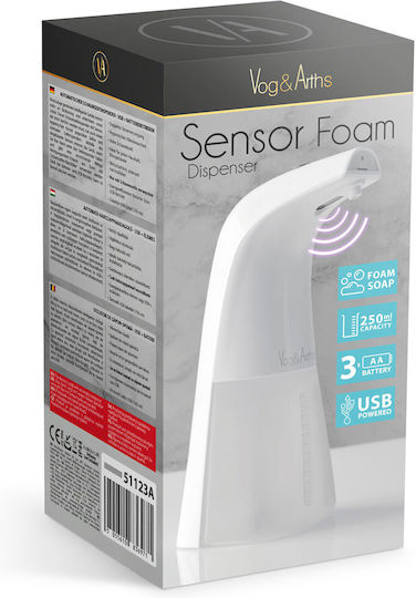 Dispenser de săpun comercial Spumă 250ml Alb