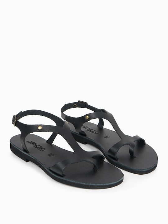 WOMEN'S HANDCRAFTED SANDALS WITH UNIQUE DESIGN IN THE LOURACES - Black 15242