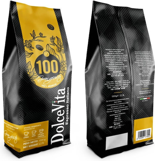 Dolce Vita Espresso Kaffee Arabica Gran Gusto Bohnen 1kg