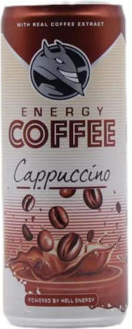 Hell Coffee Energy Drink Cappuccino με Ανθρακικό σε Κουτί 250ml