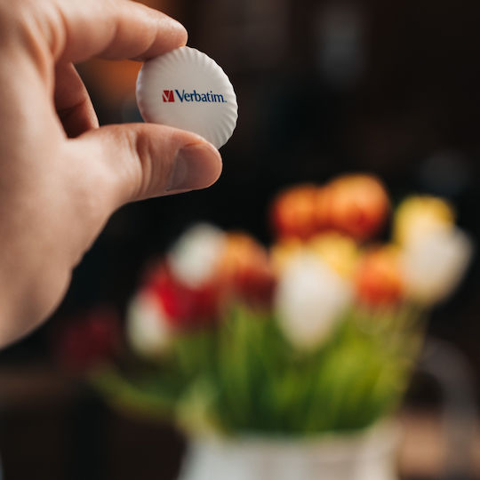 Verbatim My Finder Coin Apple Find My Tracker Black/White/Pink
