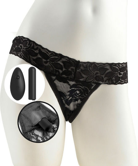 Pipedream Fetish Fantasy Series Remote Control Vibrating Panties Вибратор за двойки с Дистанционно Управление 17см Черно