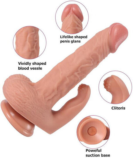 Shequ Κλειτοριδικός Δονητής 21.5cm Flesh