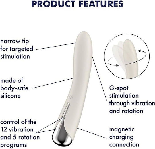 Satisfyer Spinning Vibe 1 Δονητής G-Spot 23.7cm Flesh