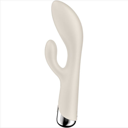 Satisfyer Spinning Rabbit 1 Δονητής Rabbit 20cm Μπεζ