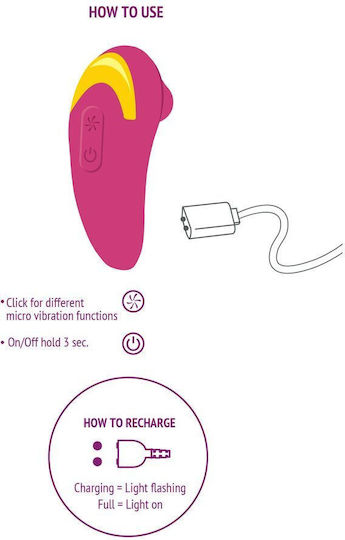 Xocoon Clitoral Vibrator 10cm Fuchsia
