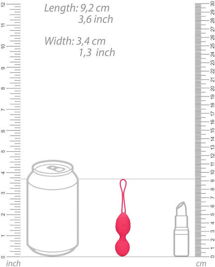 Shots Vibrating Vibrator Ei mit Fernbedienung 10.1cm Rot