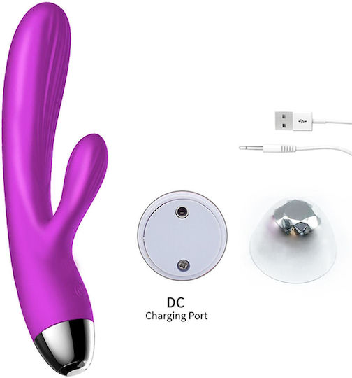 Vibrator Masaj 20cm Violet