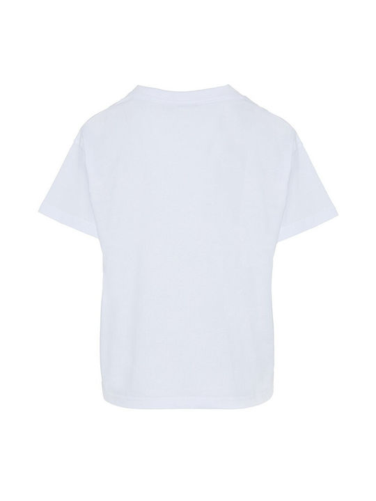 Forel Damen T-Shirt mit V-Ausschnitt White