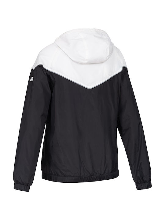 Skerray Women's Sweatshirt Jacket Hooded Black/white