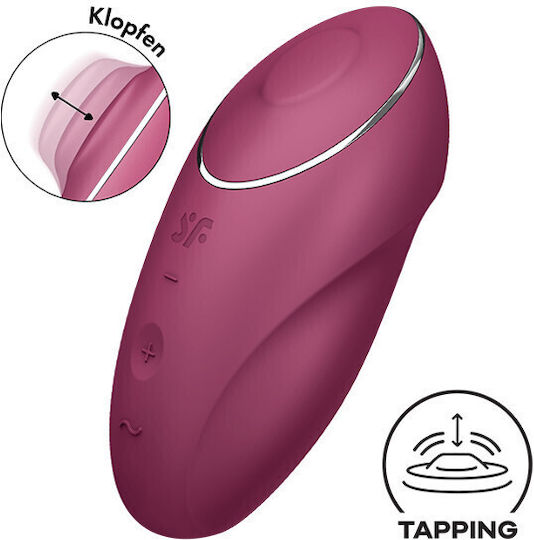 Satisfyer Tap & Climax 1 Κλειτοριδικός Δονητής 14.5cm Κόκκινος