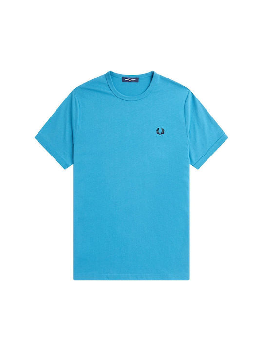 Fred Perry Ringer Ανδρικό T-shirt Κοντομάνικο Blue