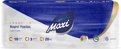 Maxi Χαρτί Υγείας Deco 10 Ρολά 3 Φύλλων 100gr
