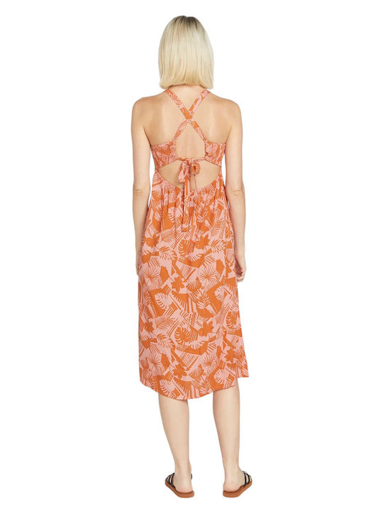 Off Tropic Dress Καλοκαιρινό Midi Φόρεμα Brt Multi