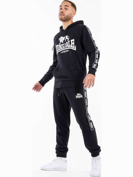 Lonsdale Scousburgh Black/White with Hood