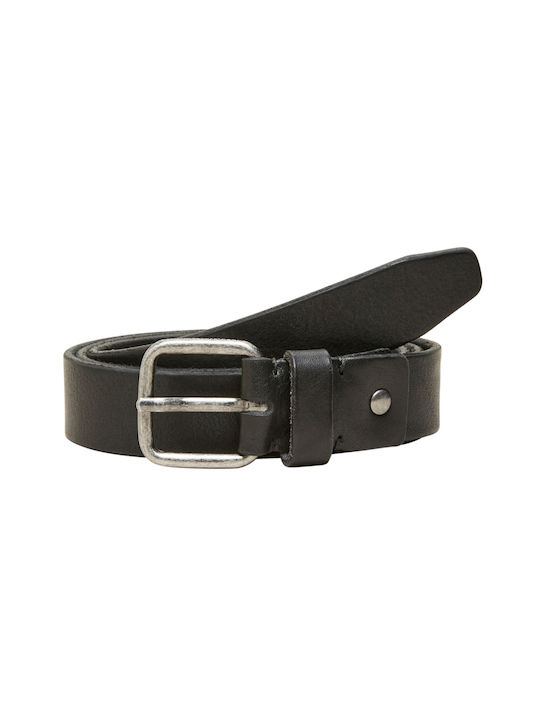 Selected Men's Leather Belt Black