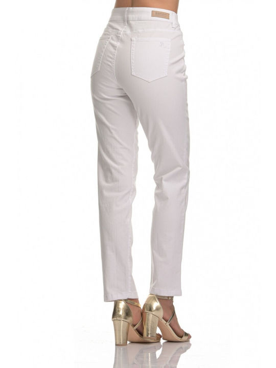 Sarah Lawrence Women's Jean Trousers in Skinny Fit White