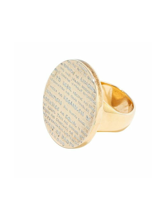 Demaria Women's Silver Gold Plated Ring