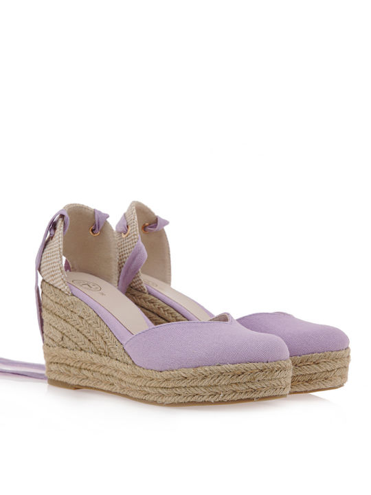 Seven Women's Fabric Platform Shoes Purple