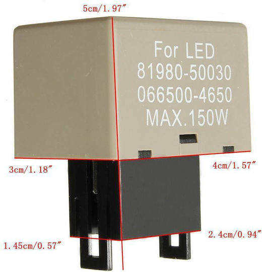 Car Relay Flasher Led 12 Volt 8p 1 Piece