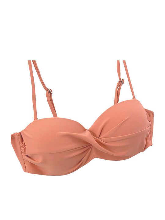 Set Bikini Ψηλόμεσο Floral Ροζ