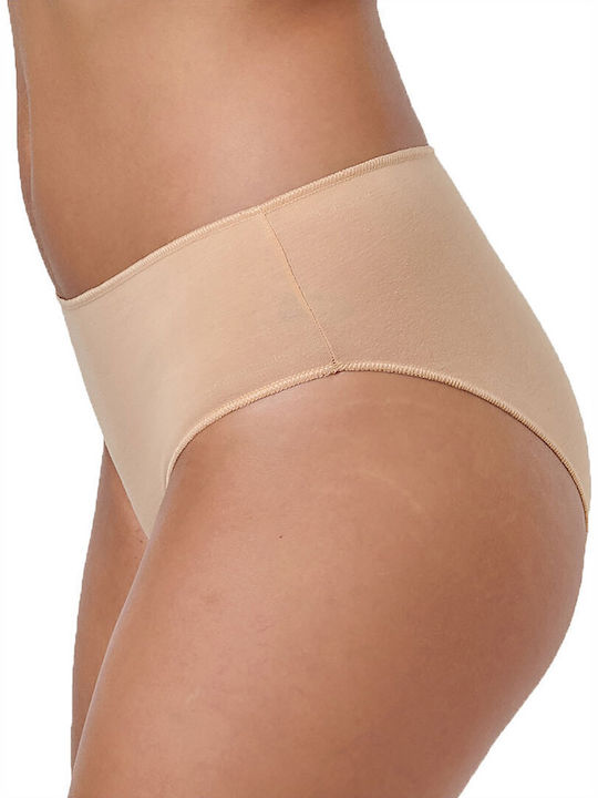 Βαμβακερά Damen Slip 3Pack Beige - Beige