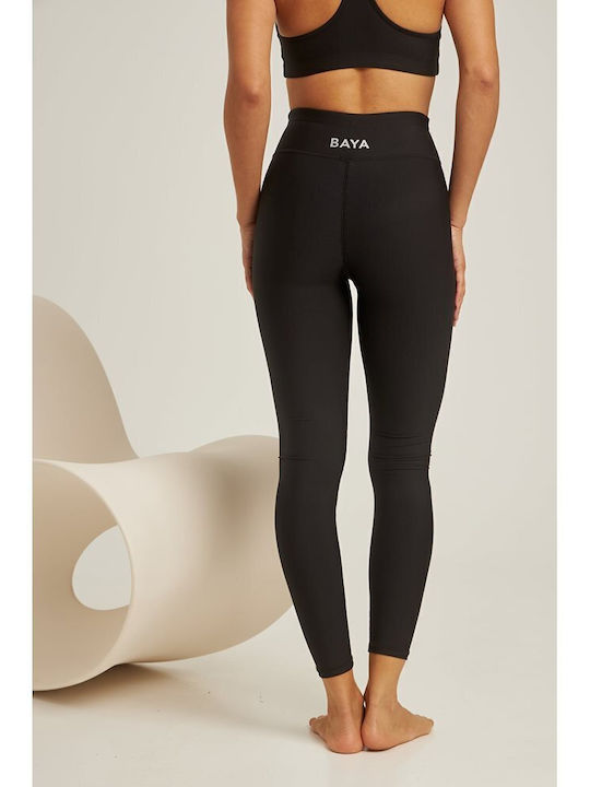 Schulung Frauen Leggings Hochgeschnitten & Push Up Schwarz